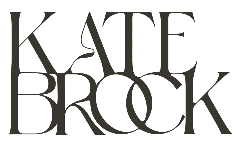 Kate Brock stamp logo black
